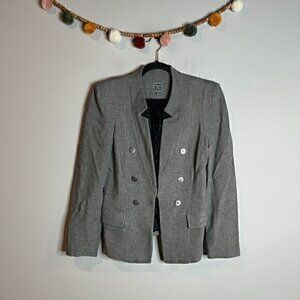 Seventy Two Changes grey button military blazer